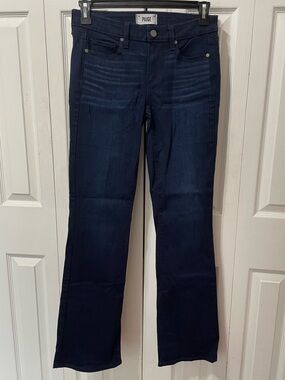 PAIGE Manhattan Women's Dark Navy Boot Cut Jeans